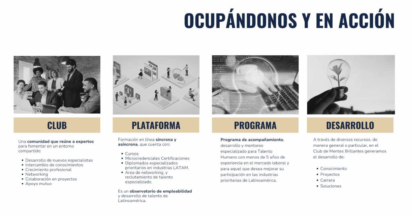 Ocupándonos y en acción